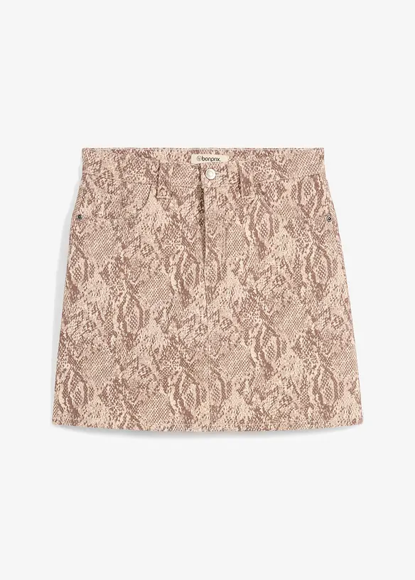 Gonna pantalone in misto cotone elasticizzato, bonprix