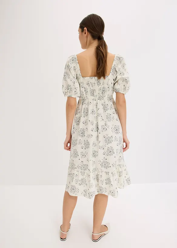 Abito midi con maniche a sbuffo, bonprix