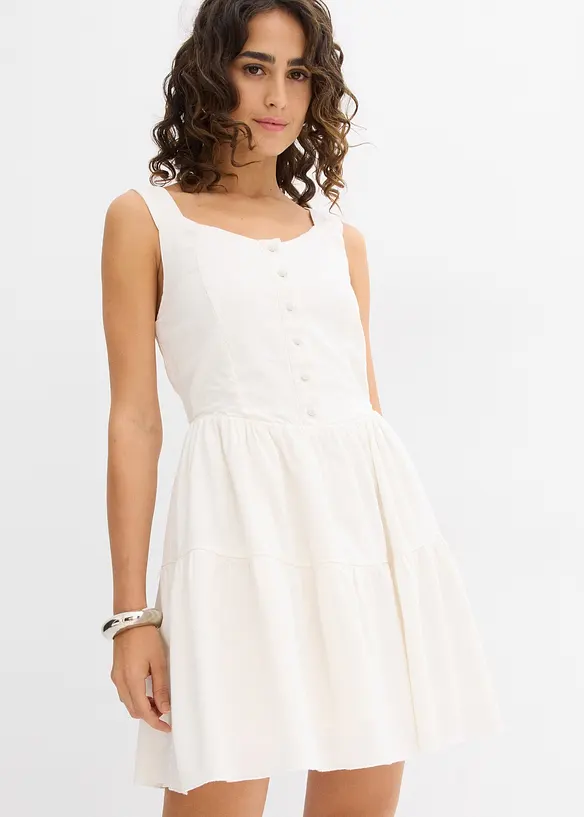 Miniabito in misto lino, bonprix
