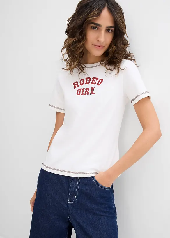 T-shirt in puro cotone biologico, bonprix