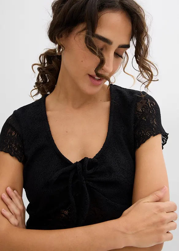 T-shirt in pizzo, bonprix