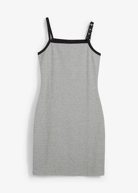 Abito con spalline e bordo a contrasto, bonprix
