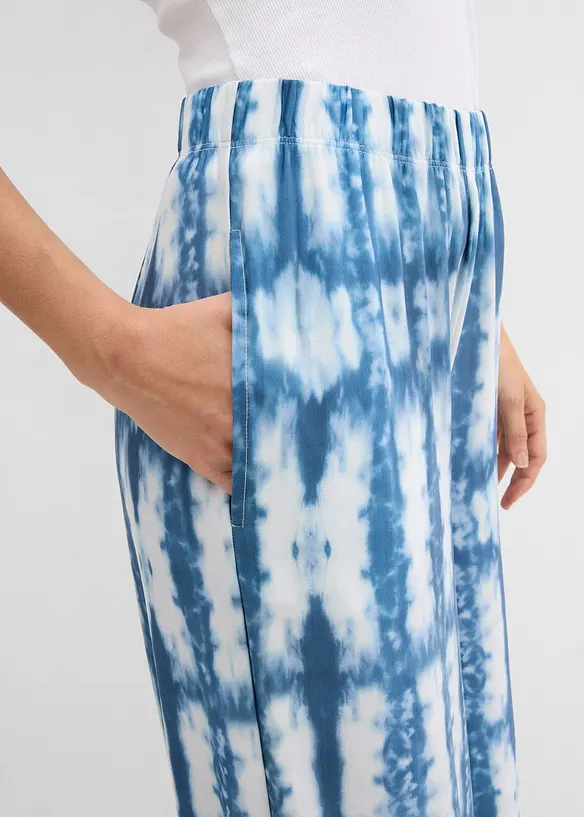 Pantaloni a palazzo in maglina, bonprix