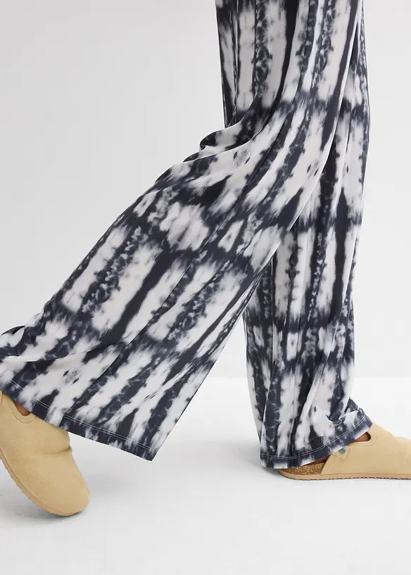 Pantaloni a palazzo in maglina, bonprix