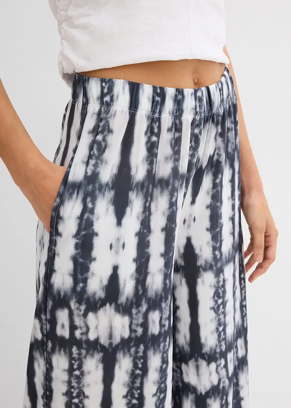 Pantaloni a palazzo in maglina, bonprix