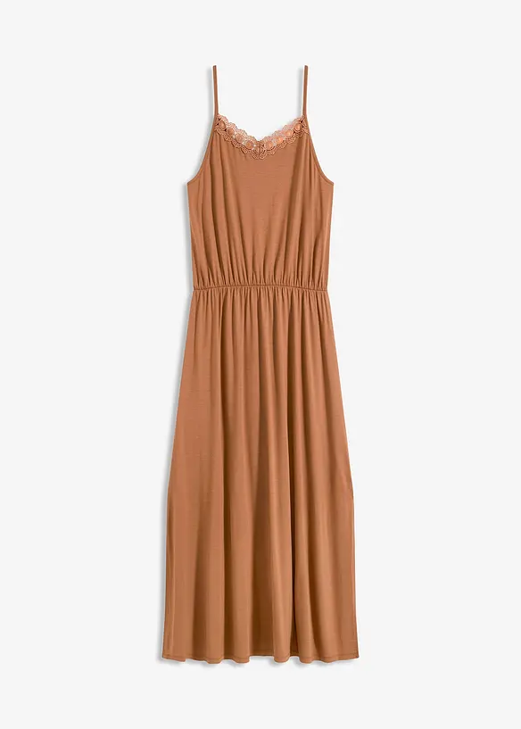 Abito di jersey con pizzo, bonprix