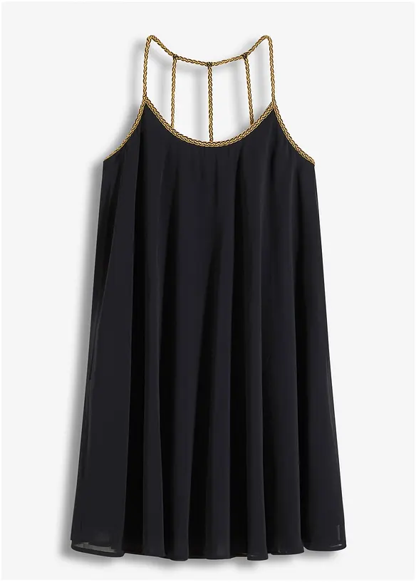 Abito in chiffon con dettaglio raffinato sulla schiena, bonprix