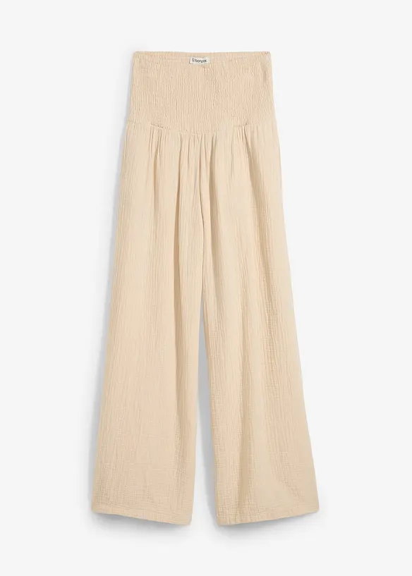 Pantaloni a palazzo in mussola, bonprix
