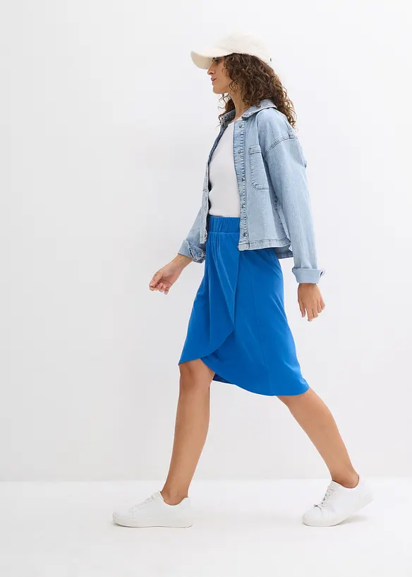 Gonna fluente in jersey misto viscosa, bonprix