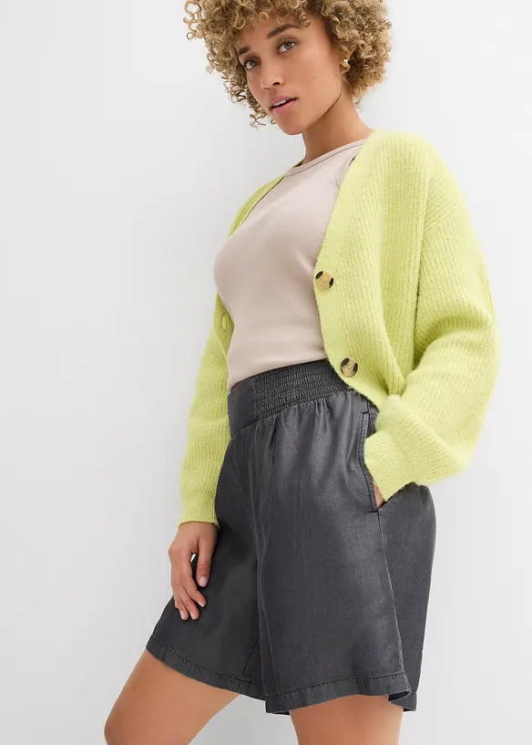 Shorts con elastico arricciato in vita, bonprix
