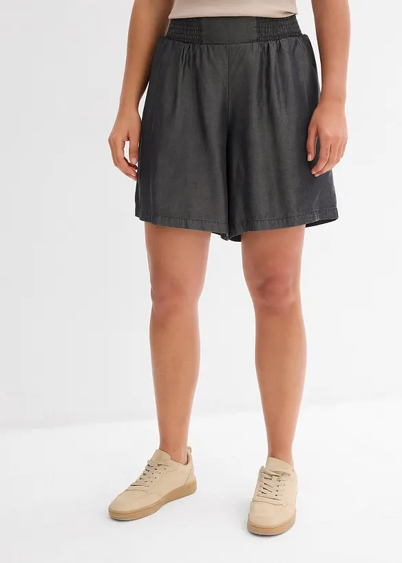 Shorts con elastico arricciato in vita, bonprix