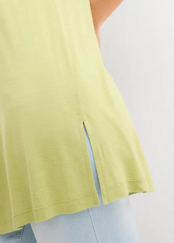 Top lungo in misto lino e viscosa, bonprix