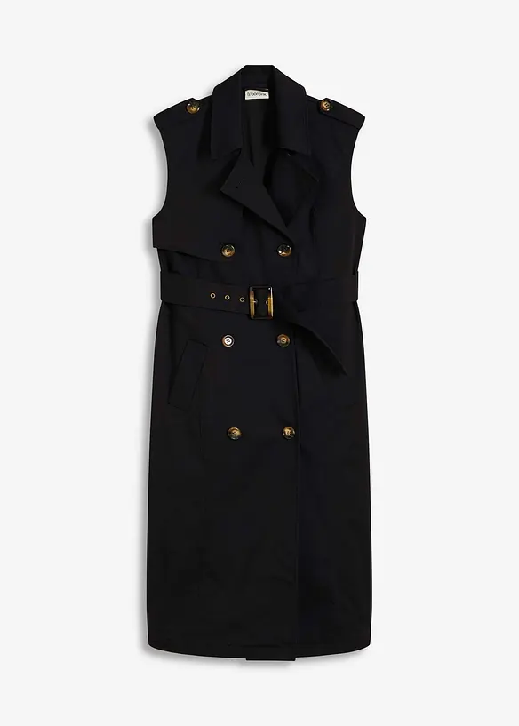 Abito stile trench con cintura, bonprix