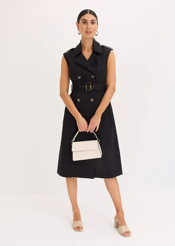 Abito stile trench con cintura, bonprix