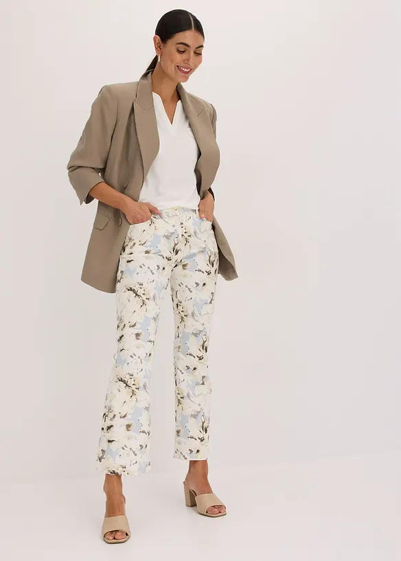 Pantaloni con fondo svasato, bonprix