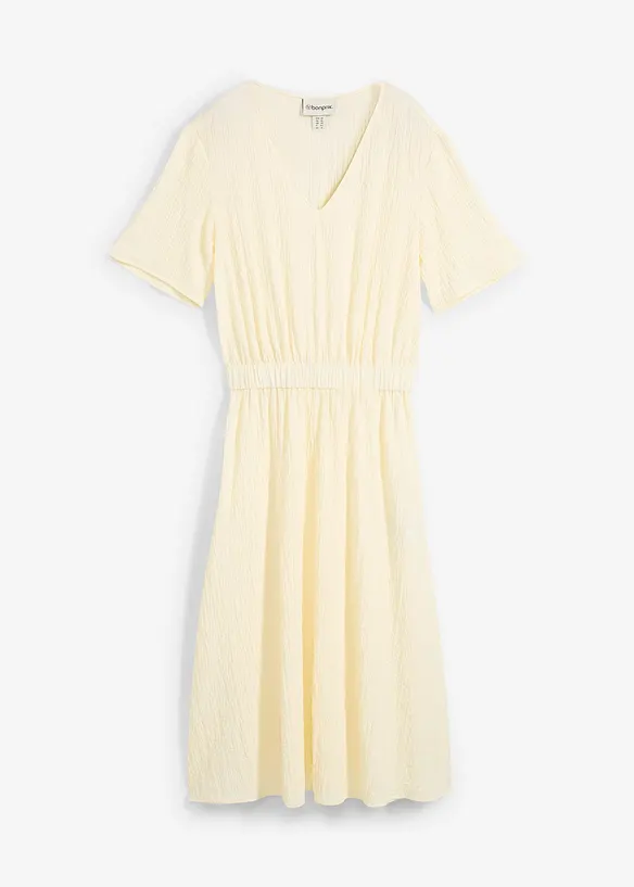 Abito midi in seersucker fresco, bonprix