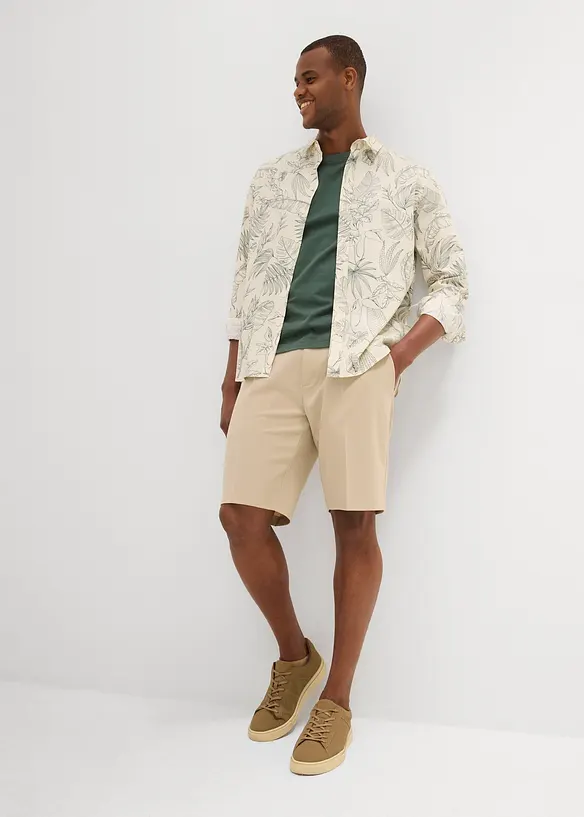 Bermuda chino con pinces, regular fit, bonprix