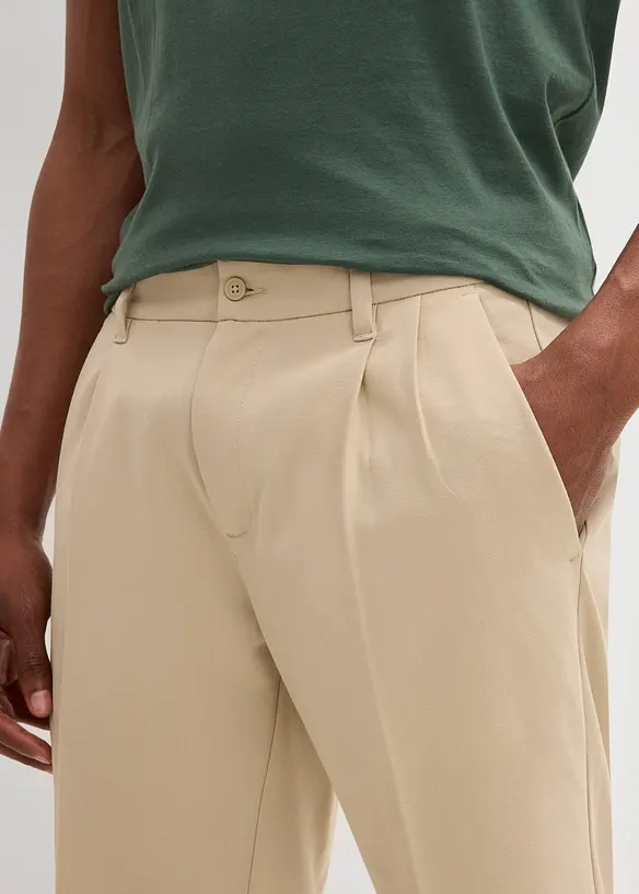 Bermuda chino con pinces, regular fit, bonprix