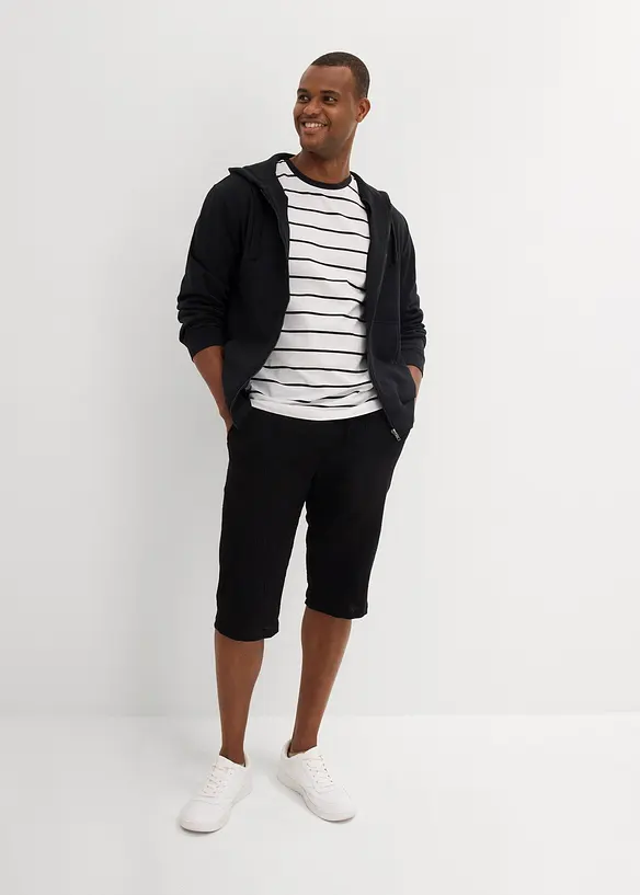 Bermuda lunghi in fresca mussola di cotone, loose fit, bonprix