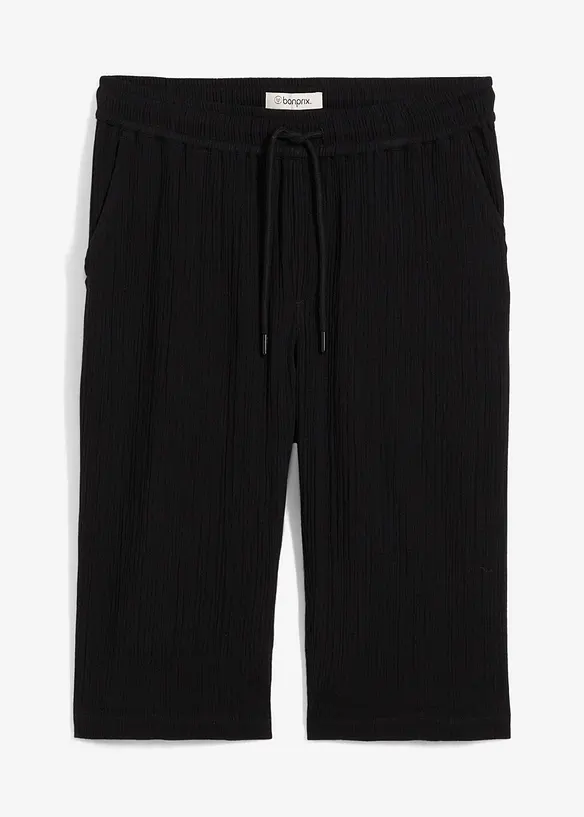 Bermuda lunghi in fresca mussola di cotone, loose fit, bonprix