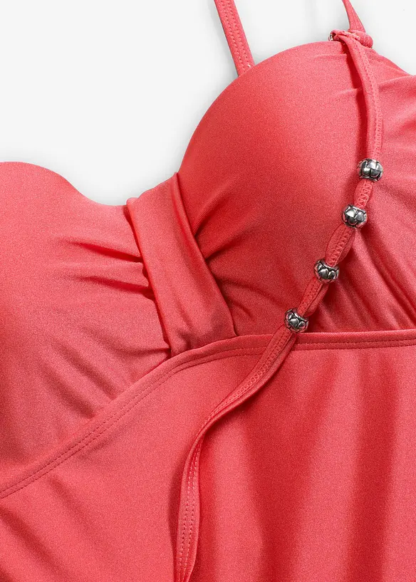 Costume intero con ferretto in materiale lucido, bonprix