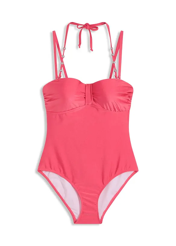 Costume intero con ferretto in materiale lucido, bonprix