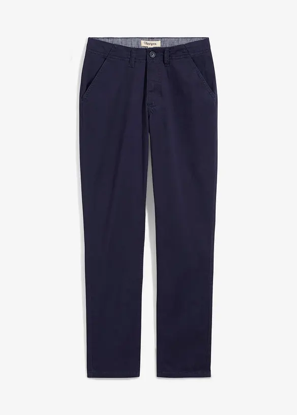 Pantaloni chino in tessuto elasticizzato slim fit, straight, bonprix