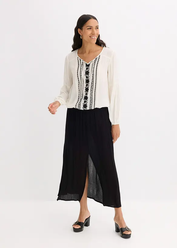 Blusa con ricami, bonprix