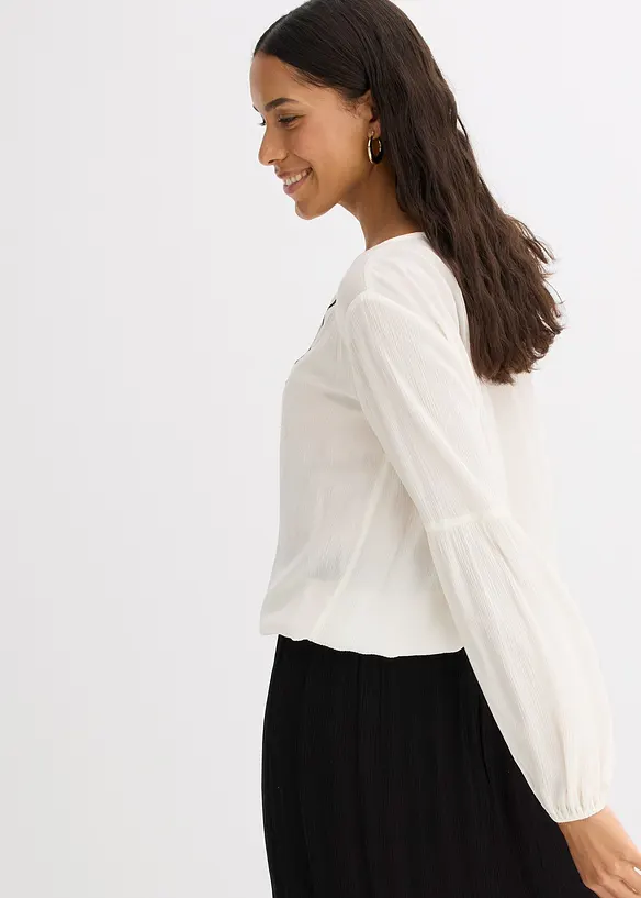 Blusa con ricami, bonprix