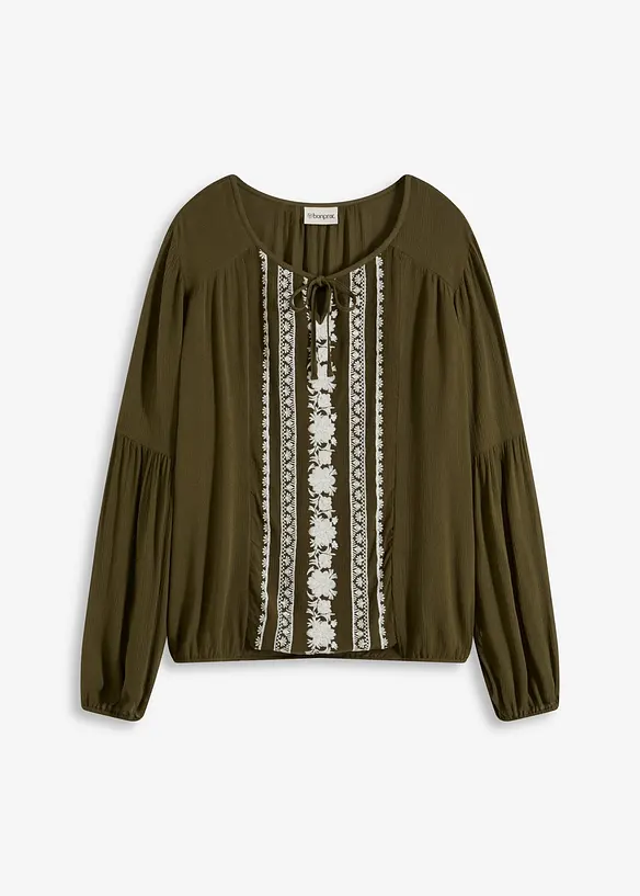 Blusa con ricami, bonprix