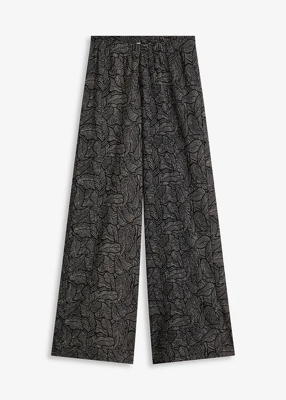 Pantaloni in jersey crêpe strutturato, bonprix
