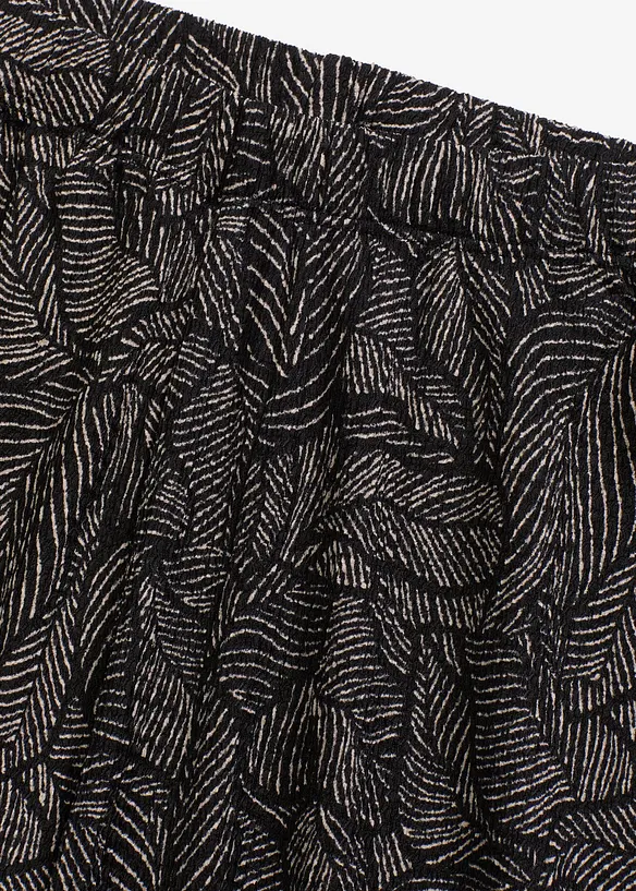 Pantaloni in jersey crêpe strutturato, bonprix