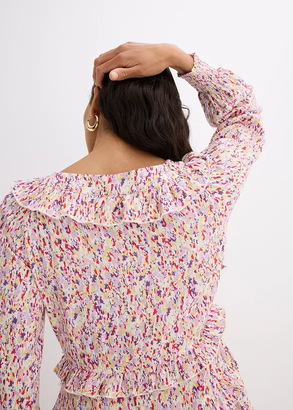 Abito con balze, bonprix