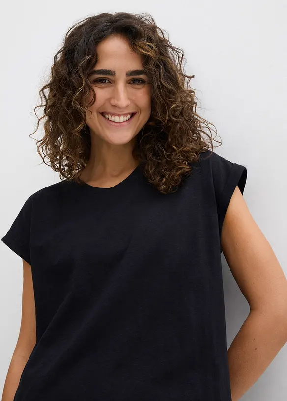 T-shirt boxy in puro cotone biologico, bonprix