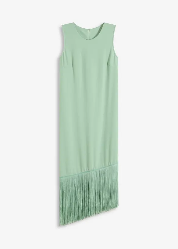 Abito in jersey con frange, bonprix