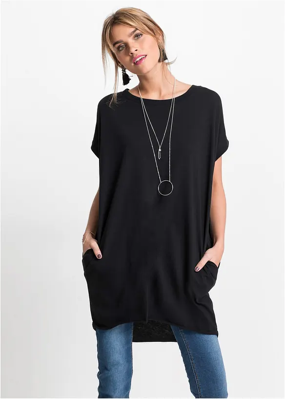 Maglia lunga in puro cotone, bonprix