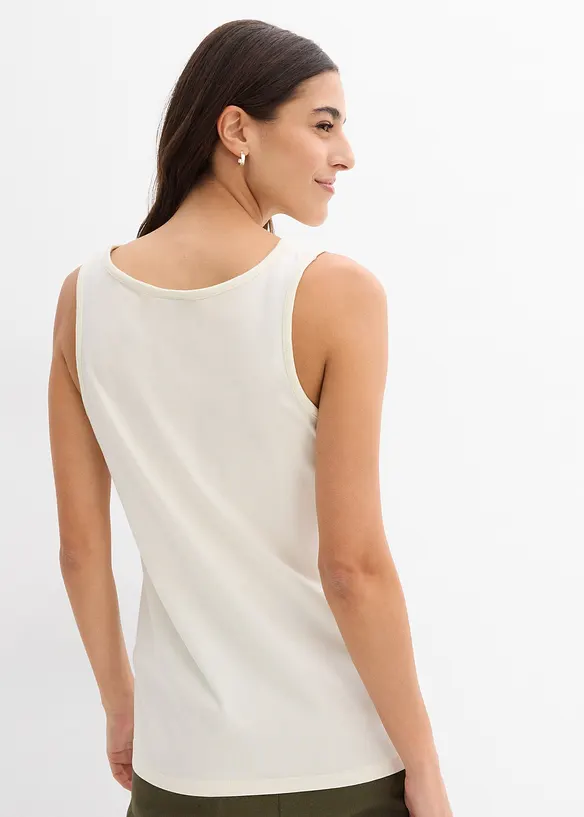 Top in puro cotone biologico (pacco da 2), bonprix