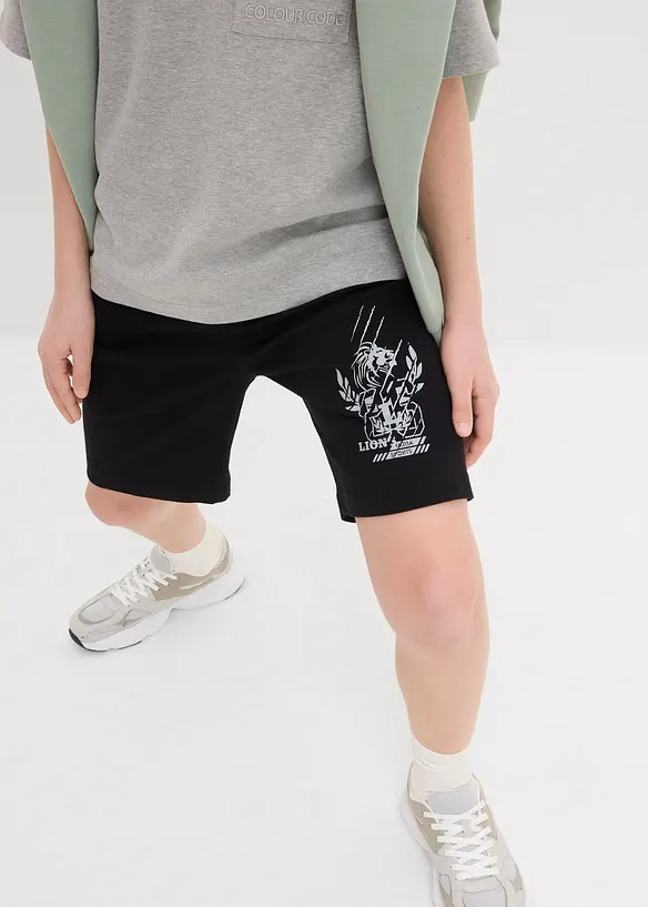 Pantaloni corti di jersey con cotone biologico (pacco da 2), bonprix