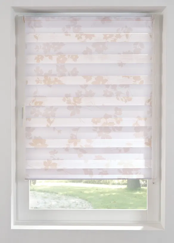 Tenda a rullo doppia con stampa floreale, bonprix