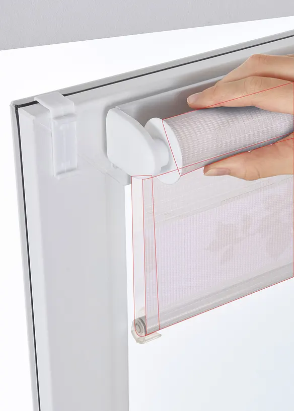 Tenda a rullo doppia con stampa floreale, bonprix