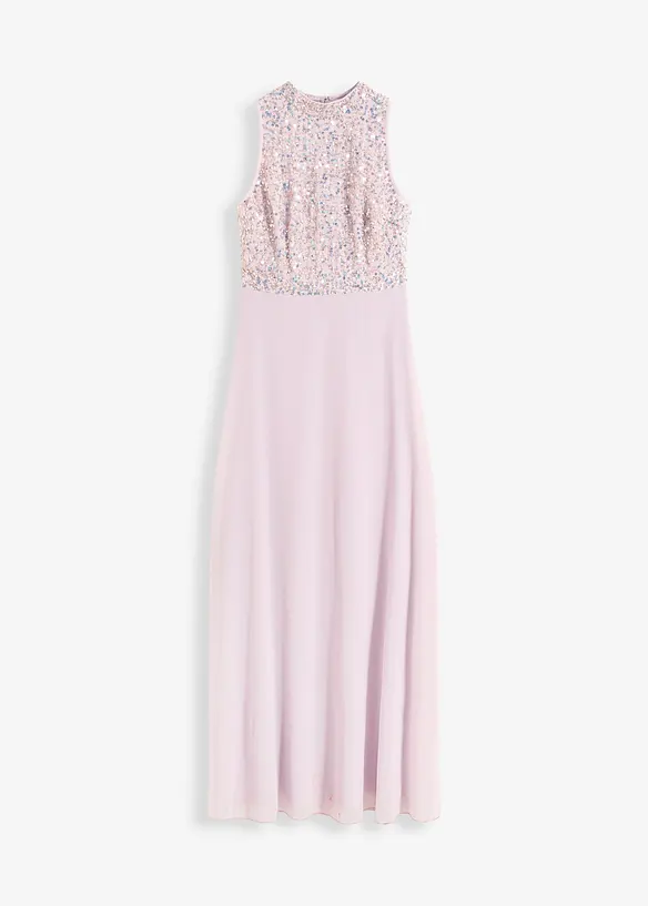 Abito lungo con paillettes, bonprix