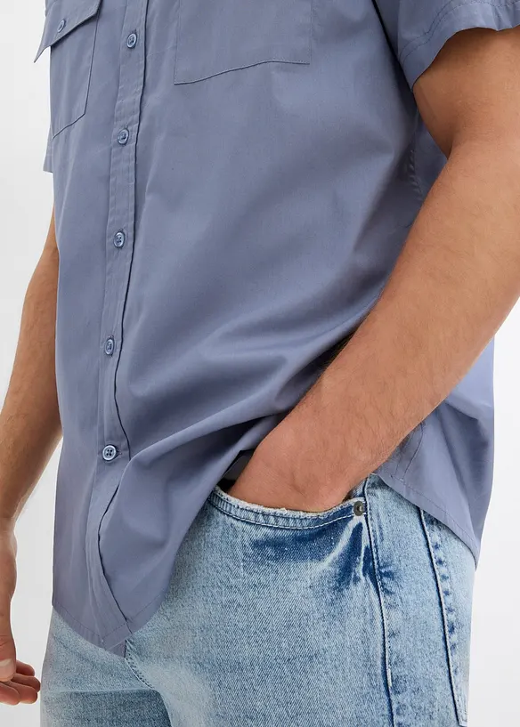 Camicia a maniche corte in puro cotone, bonprix