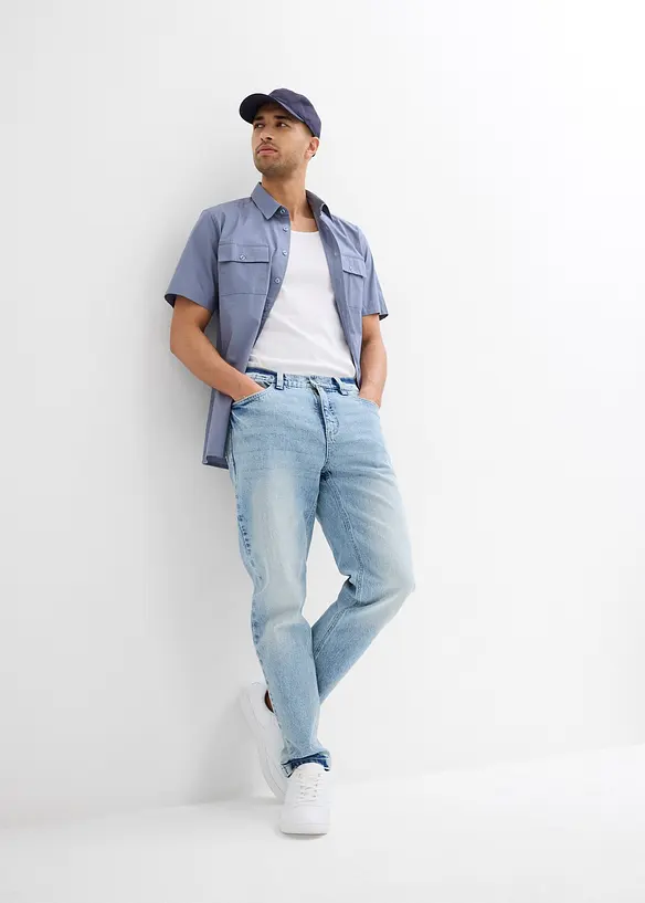 Camicia a maniche corte in puro cotone, bonprix