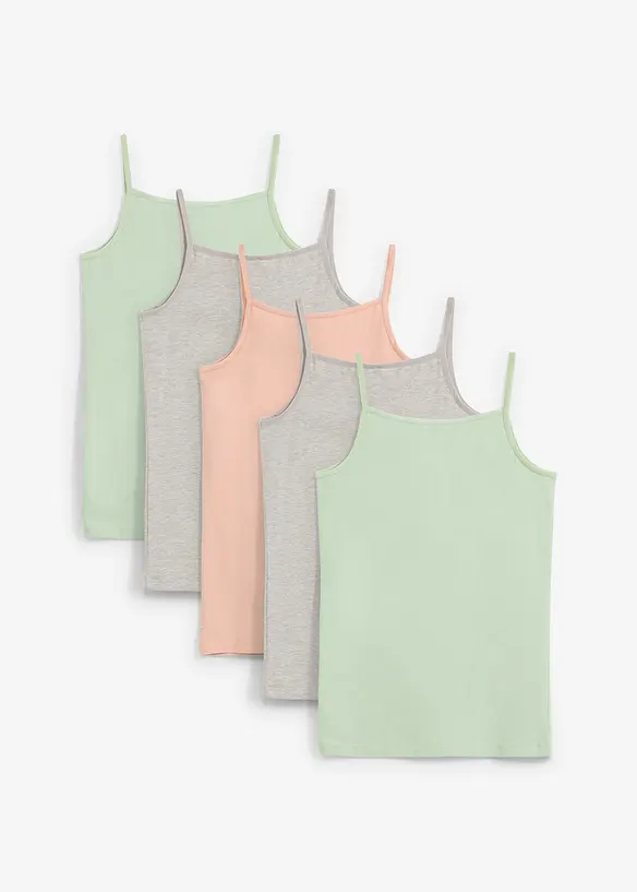 Canottiera con cotone biologico (pacco da 5), bonprix