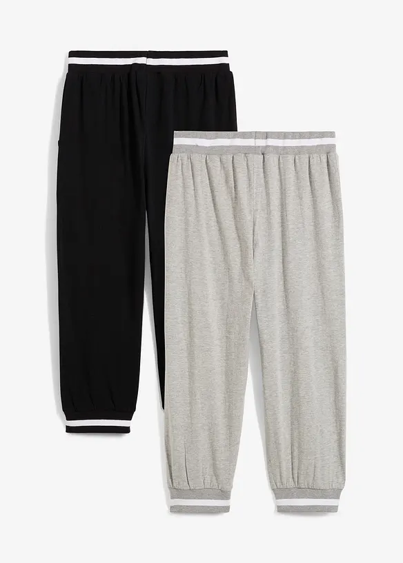 Pantaloni da jogging a 3/4 (pacco da 2), bonprix