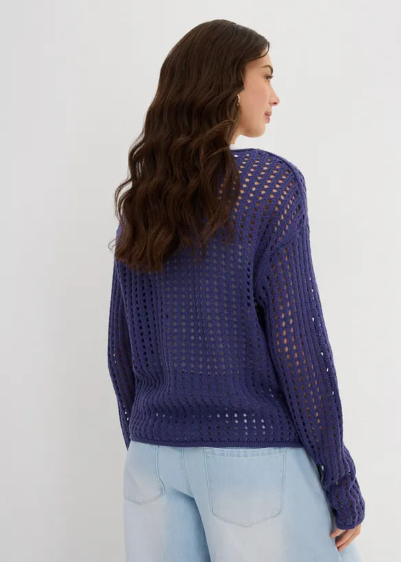 Maglione traforato, bonprix