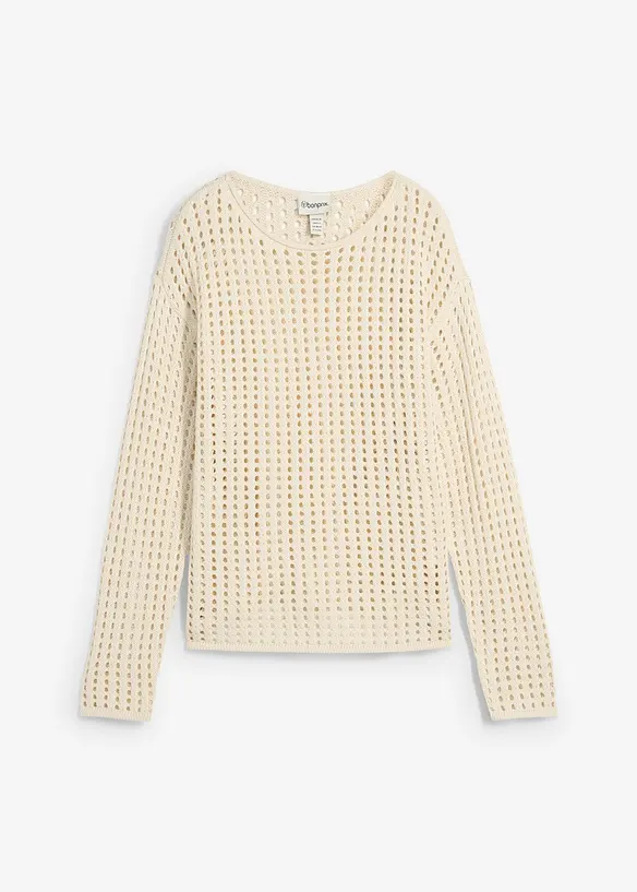 Maglione traforato, bonprix