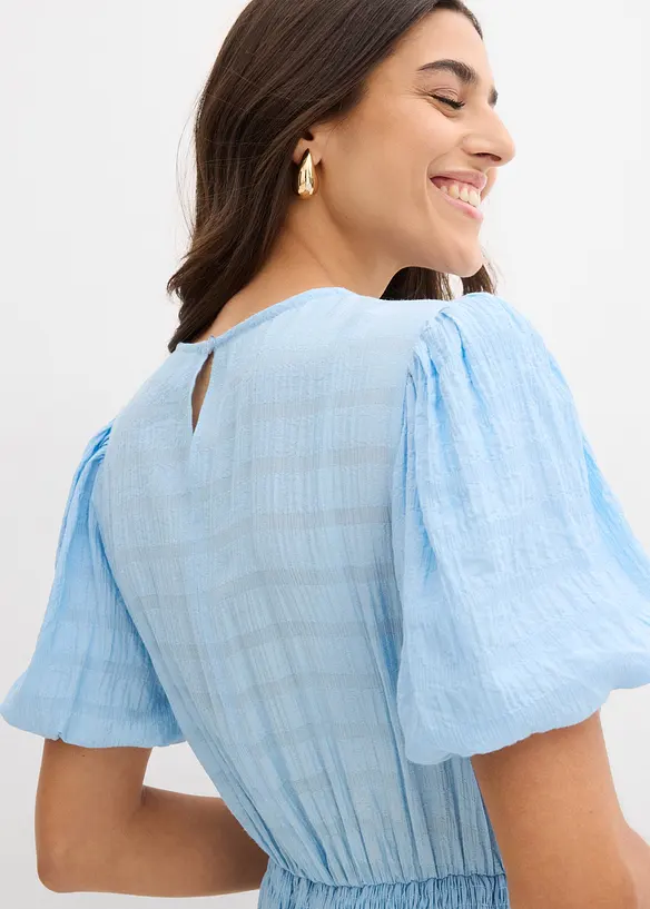 Miniabito con inserto smock, bonprix