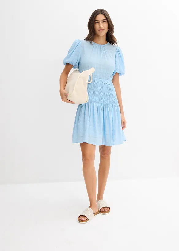 Miniabito con inserto smock, bonprix
