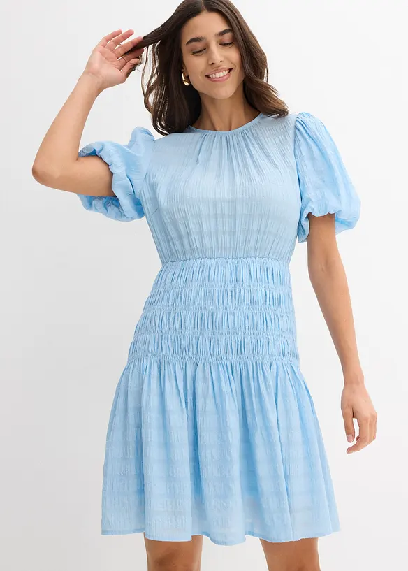 Miniabito con inserto smock, bonprix